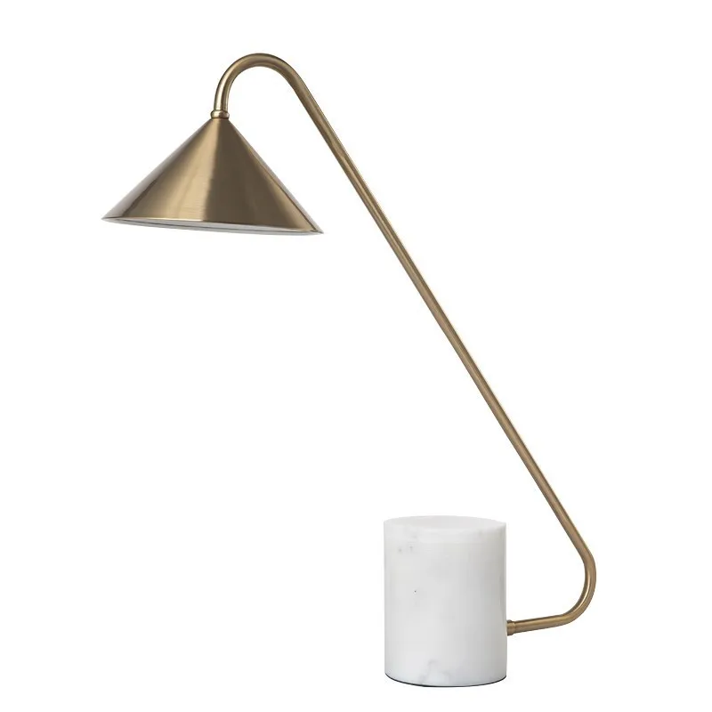 Creative decoration Nordic marble light luxury hotel living room luxury desk lamp