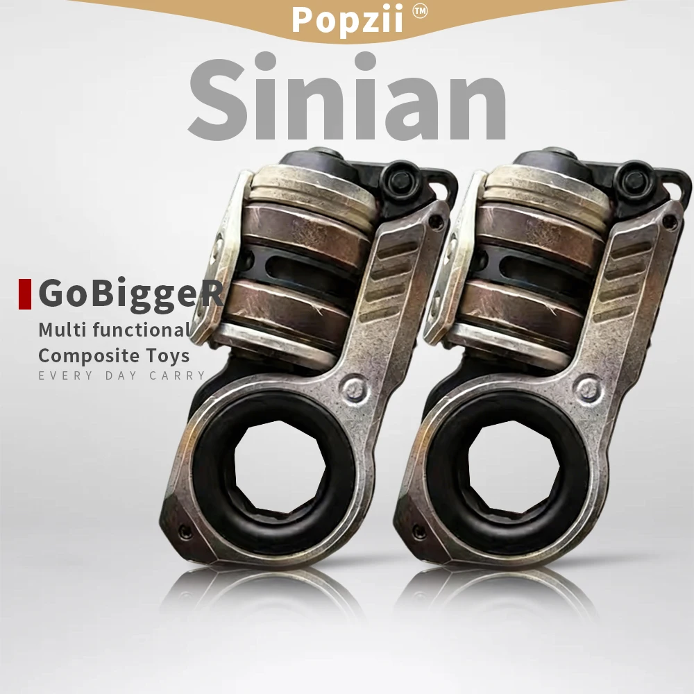 

Многофункциональное кольцо-антистресс GoBiggeR из алюминиево-титанового сплава с керамическим покрытием, композитная игрушка EDC