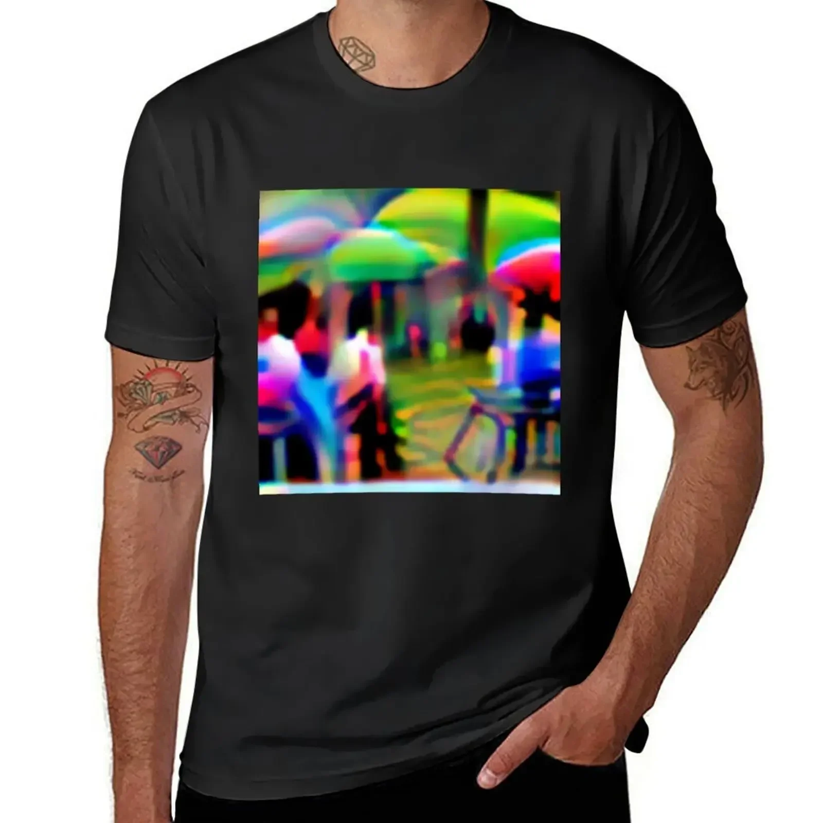

Invisible to AI T-Shirt Short sleeve tee plain mens t shirts casual stylish