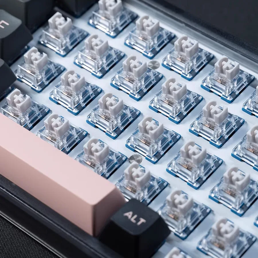 TTC Switches Keyboard 5Pin Pre-Lubed Silver Pink Axis V2 Hot Swap DIY Gaming Mechanical Key Switches MX Switch