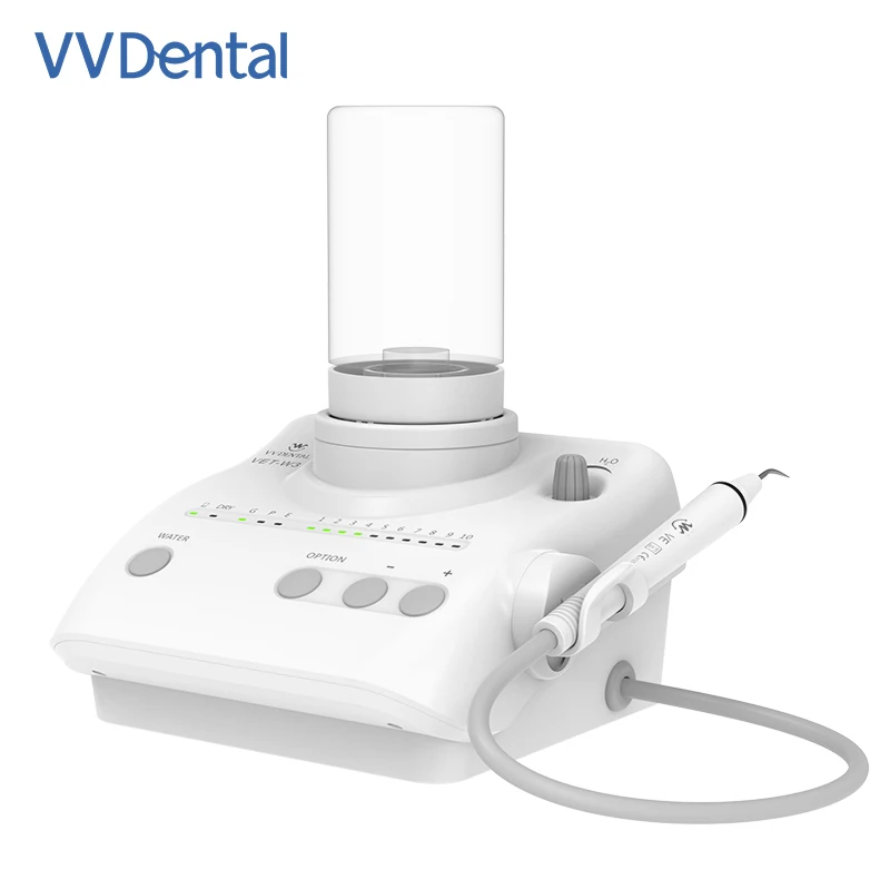 VVDental Dental Ultrasonic Scaler Machine con luce a Led per rimuovere le macchie di fumo del tartaro dei denti igiene orale pulizia dei denti dentista