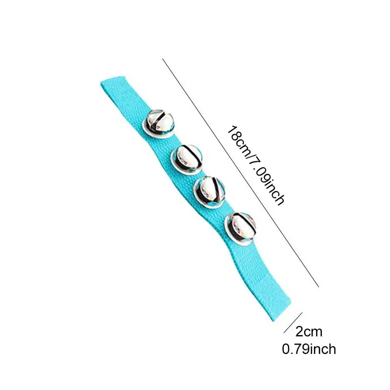 1 قطعة جرس المعصم الملونة مرحلة الأداء الرقص اكسسوارات الموسيقى الترفيه الدعائم مناسبة للمبتدئين TMZ