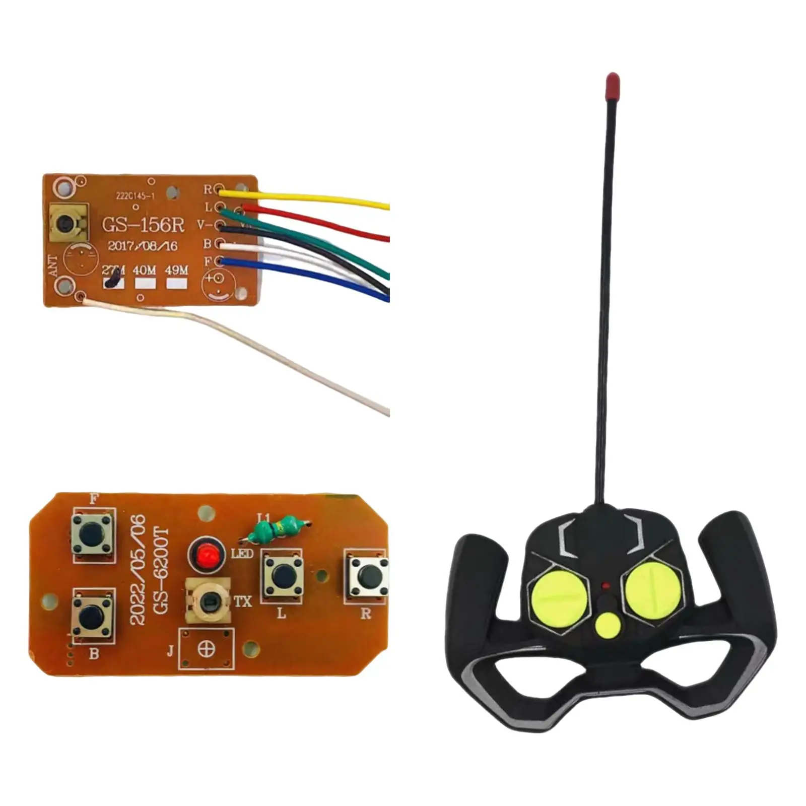 4CH RC Remote Controller Transmitter and Receiver PCB Board Quick Response DIY RC Car RC Car Model Accessories Radio System