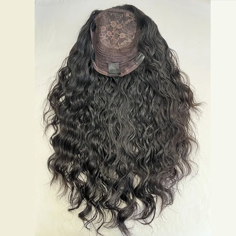 European Jewish Wigs Kosher Wig Wave Natural Color 150%Density Thick and Full Sheitels Kosher Topper For Women Black Brown Color
