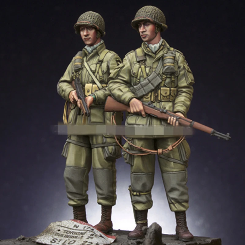 1/35 Resin Figures  Model Kits Historical military Us airborne troops SET Unassembled unpainted