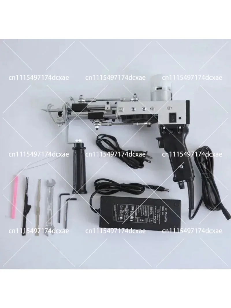 2 in 1 Pink Cut Pile Tufting Gun Kit with Yarn Trimmer, Handheld Rug Knitting Machine for Carving Tools