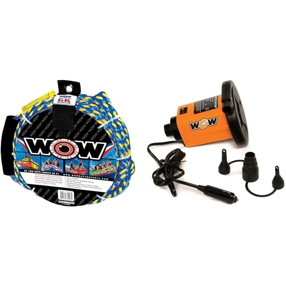 

6000 футов, 60 футов, секционный плавающий буйный трос из пеноматериала для катания на лодках, идеально подходит для 1-4 человек, синий