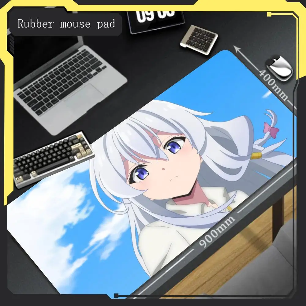 Anime MousePad Elaina Mouse Pad stampa ad alta definizione anime grande gioco mouse pad console di gioco azienda tastiera mouse pad Elai