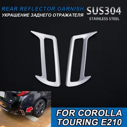 For Toyota Corolla Touring E210 2019 Chrome Rear Reflector Fog Light Lamp Cover Trim Accessories Fog Light Cover for corolla