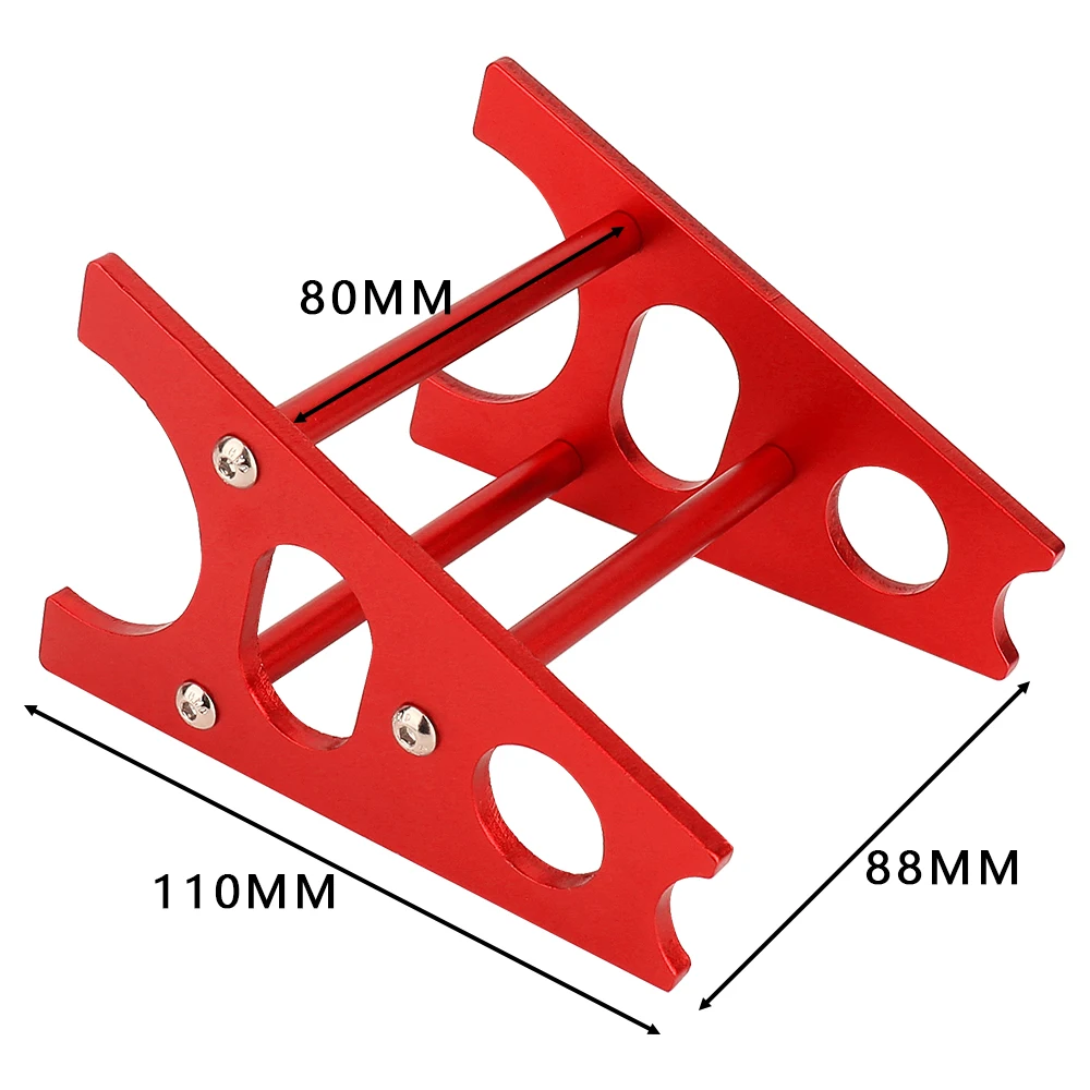 Aluminum RC Repair Stand Workstation Display Holder Heavy Duty for 1/8 1/10 RC Crawler Truck Buggy 2Pcs Maintenance Tools
