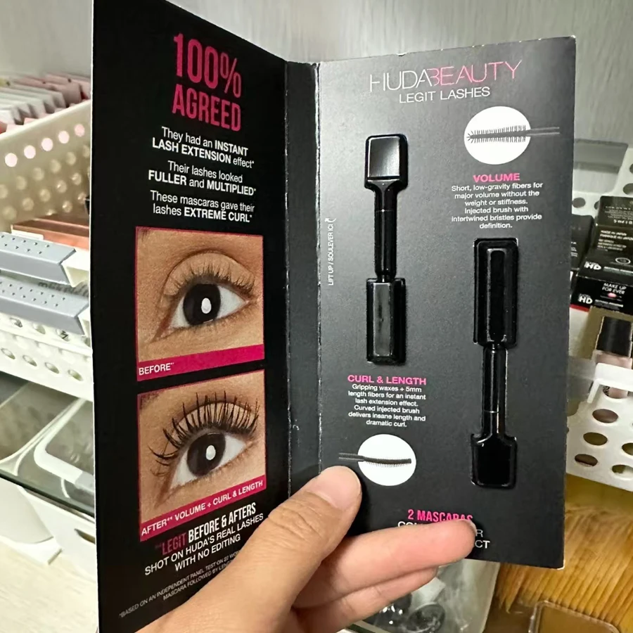 2 ml Monstergrootte Huda Legit Wimpers Instant Lash Extension Wimpers Make-up Voller Multiplied Extreme Krul Sneldrogende Wimpers Schoonheid