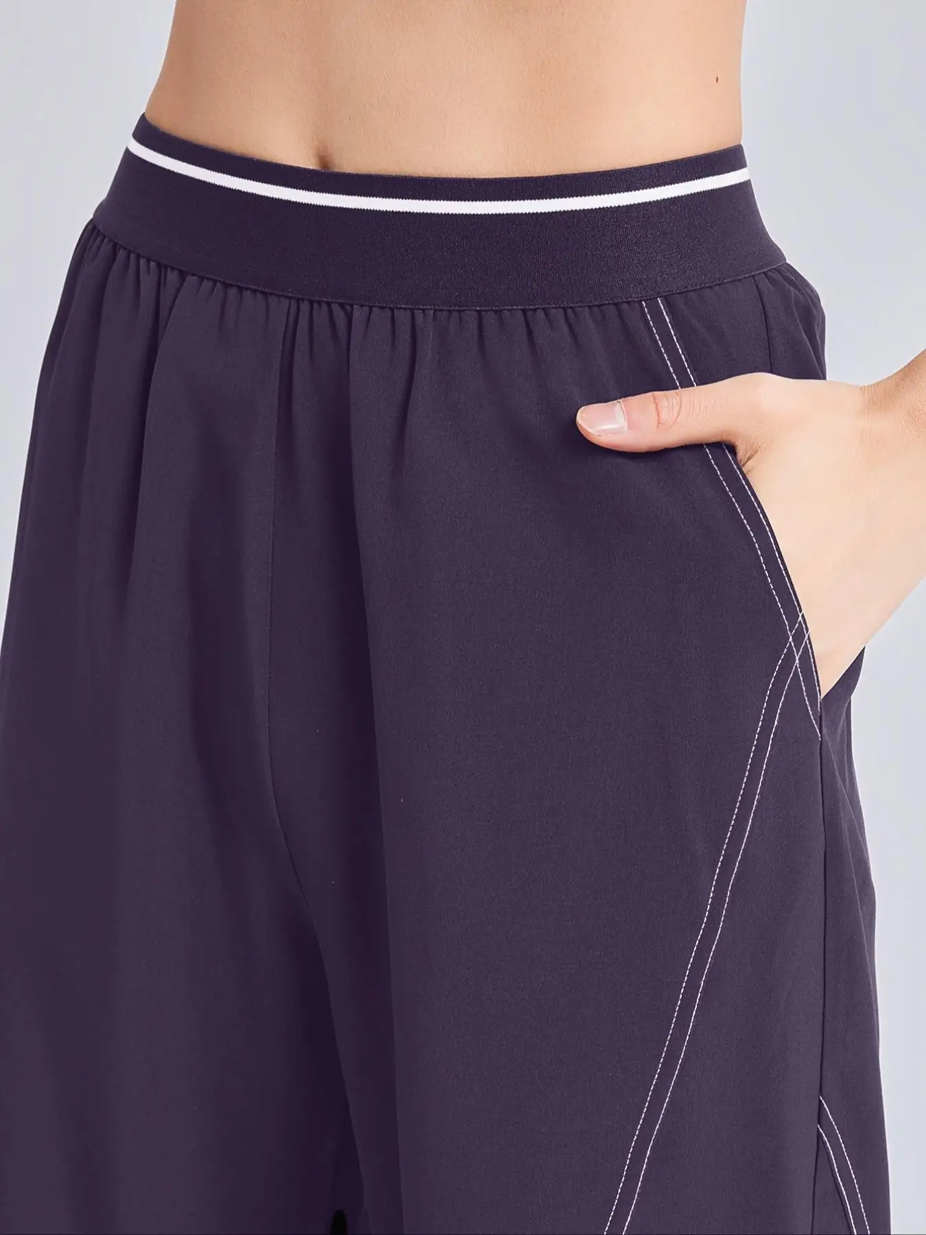 Women's Sporty Loose-Fit Jogger Pants with Elastic Waistband & Side Pockets, Ideal for Fitness Yoga Casual Wear All Seasons