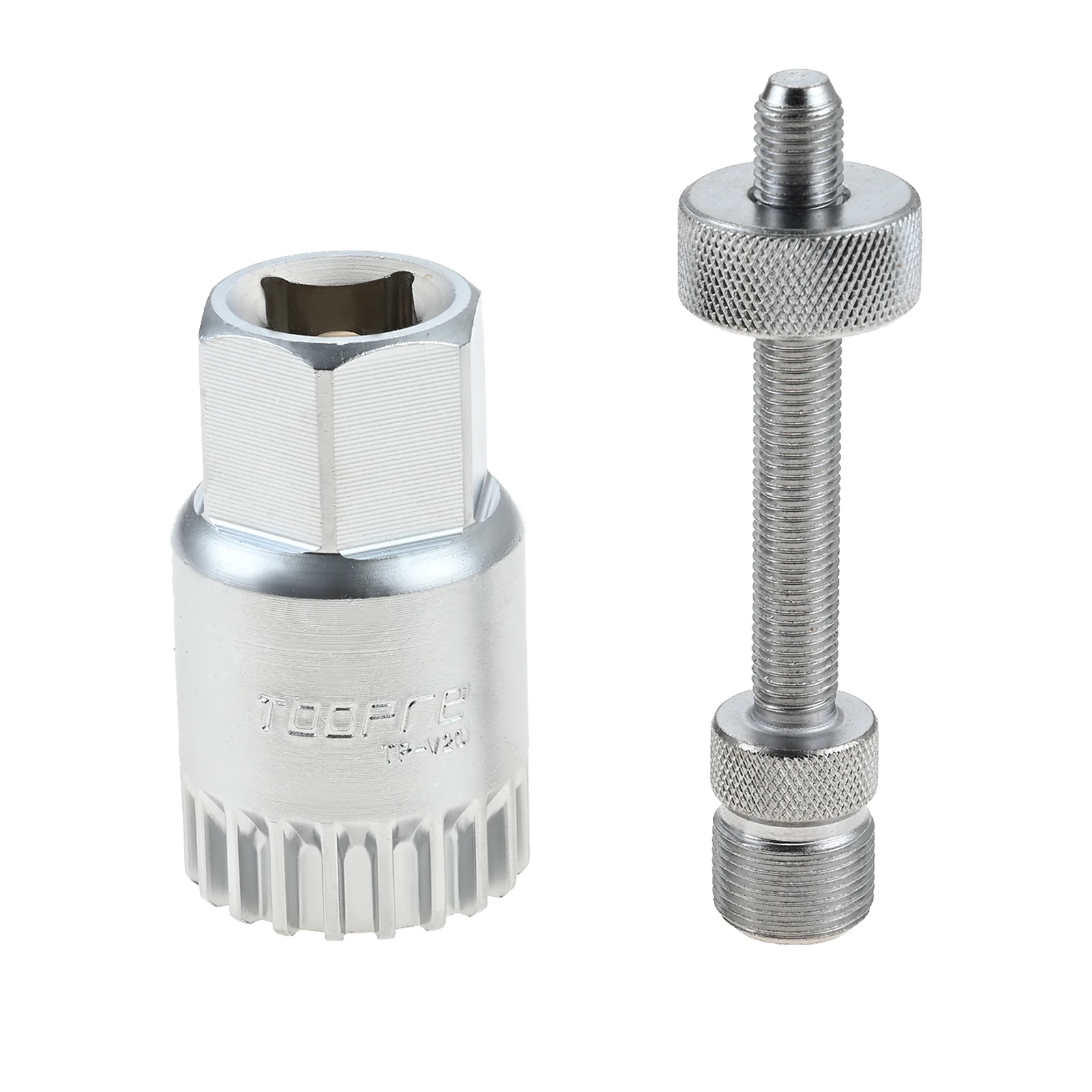 Bicycle Bottom Bracket Remover 20-Tooth Cartridge Bottom Bracket Tool for Shimano Octalink ISIS Splined Truvativ RaceFace FSA