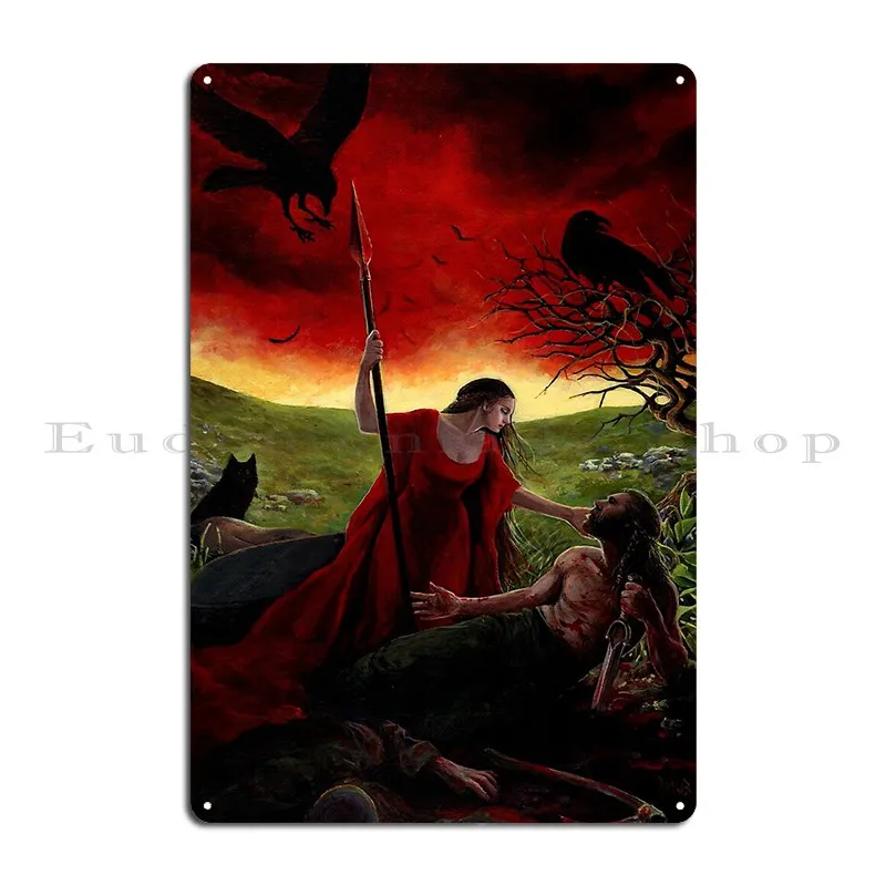 The Morrigan Metal Plaque Designer Design Cinema Wall Cave Printing Tin Sign Poster