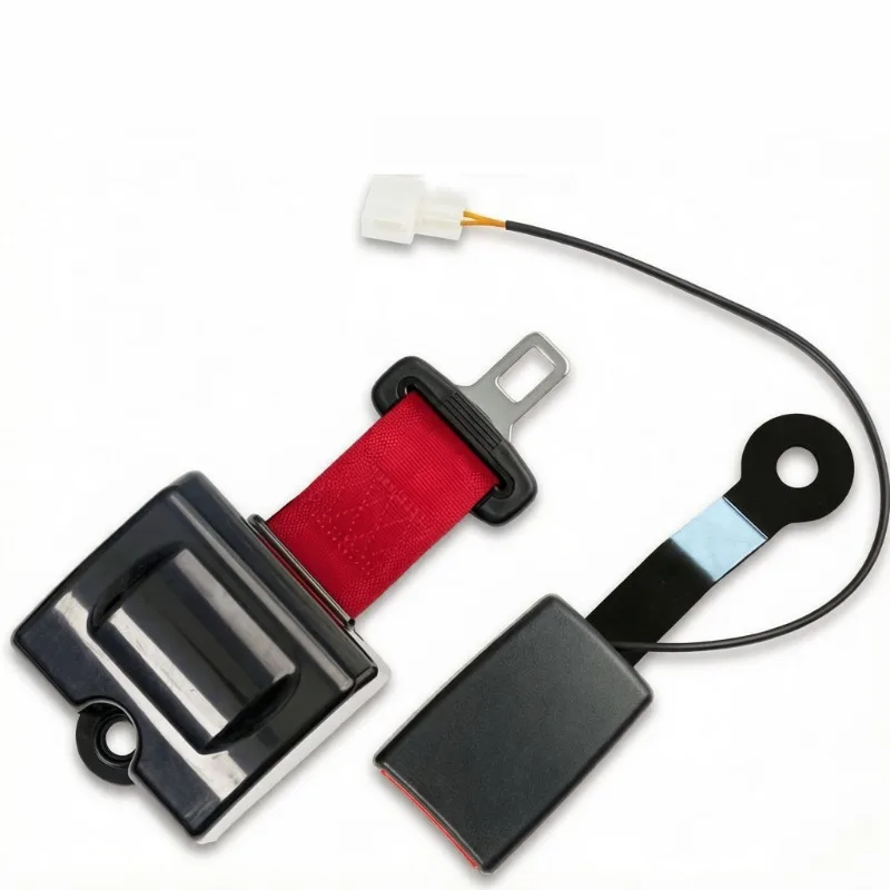 1Set Car Seat Belt Two-Point Seat Belt Buckle Socket Plug Connector Automatic Retractable Safety Belt 1.8m for Golf Bus Forklift