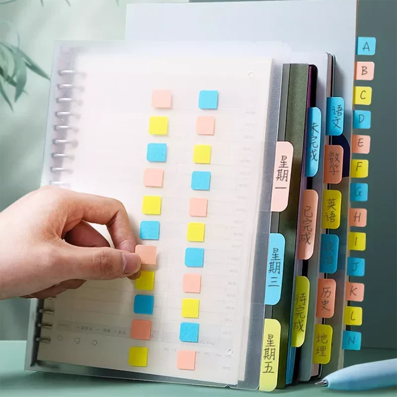 30/60/120pcs Indice Adesivi Classificazione Scrivibile Etichette Categorizzate Etichette Autoadesive Marker Notebook Planner Indice Bandiere