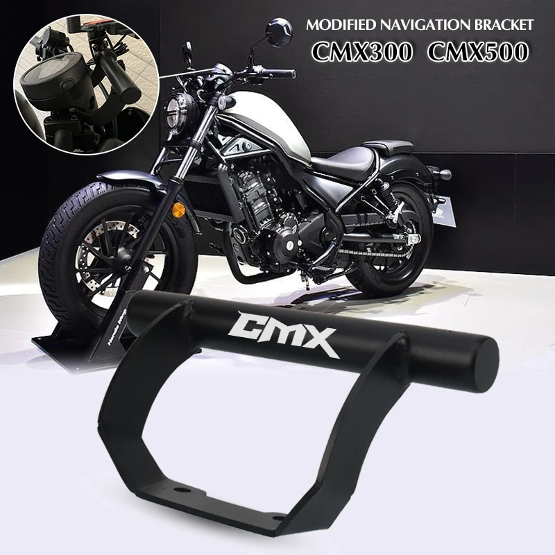 Penjepit dudukan ponsel depan sepeda motor, untuk HONDA REBEL CMX300 CMX500 CMX CM 300 500 Bar navigasi GPS