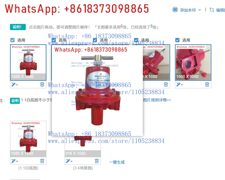 

Китай поставляет высококачественные газовые редукторы и клапаны WF597-A первого класса.