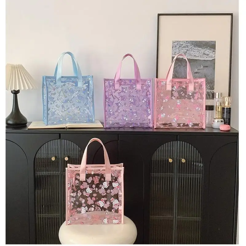 

Sanrio косметичка Hello Kitty Girl пляжная сумка милая модная сумка для путешествий водонепроницаемая портативная сумка большой вместимости новая