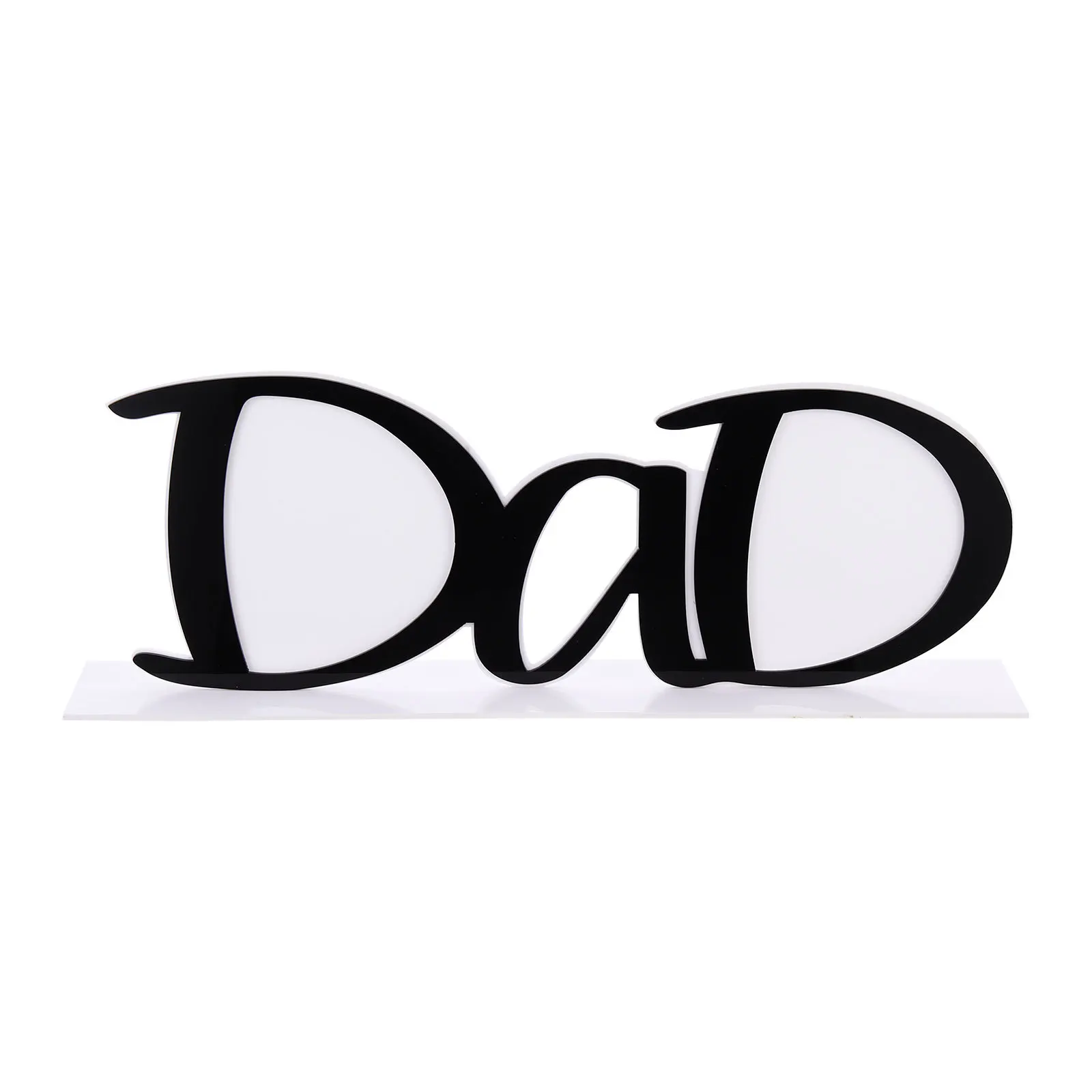 

Dad Gift Acrylic Letter Shape Photo Frame Father's Day Desktop Decor Home Supplies Letter Shape Photo Frame