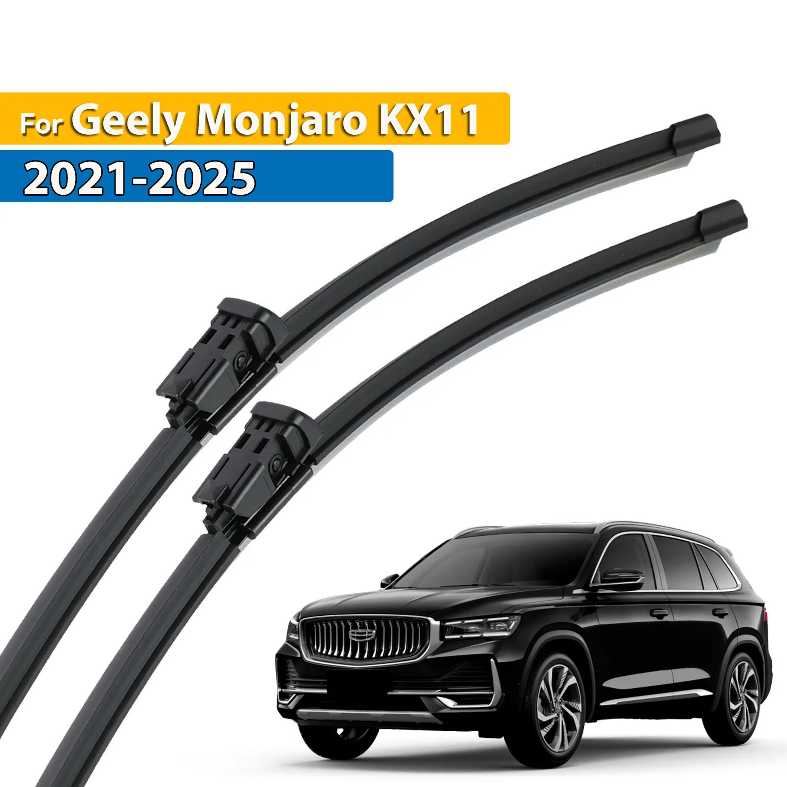 

Erick's Wiper LHD Front Wiper Blades For Geely Monjaro KX11 2021 - 2025 Windshield Windscreen Window Car Rain Brushes 24"+17"