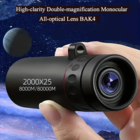 2025 2000X25 HD Monocular Telescope, Compact Portable for Travel, Hiking, Fishing, Camping, Stargazing, Concerts & Bird Watching