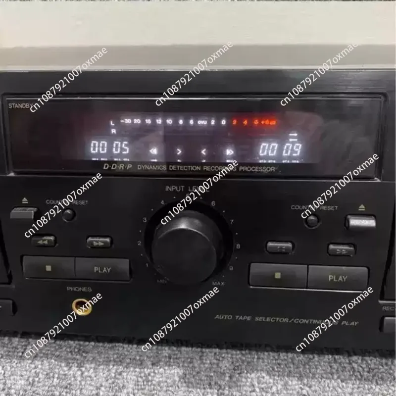 Dual Cassette Deck Recorder 2-Way Tape Deck Player with Auto Reverse Hi-Fi Stereo Sound Vintage Audio Equipment