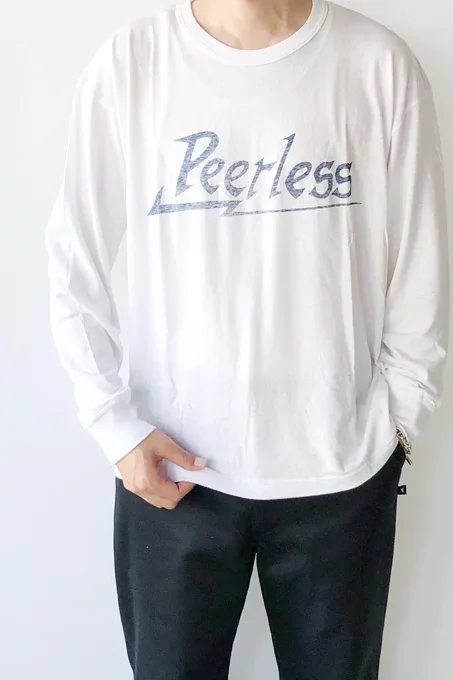 

Футболка Visvim Kofu 2AW Jumbo с длинным рукавом, круглым вырезом, хлопковая, с буквенным принтом, молодежная, весенняя, стандартного кроя