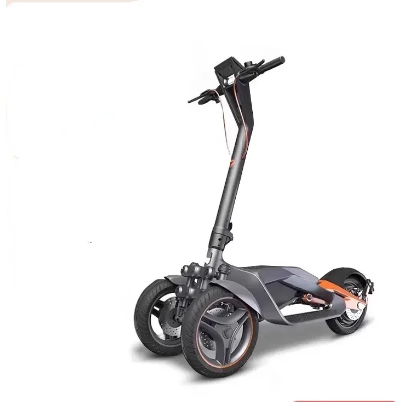 Electric scooter three-wheeled folding lithium battery station ride light travel scooter