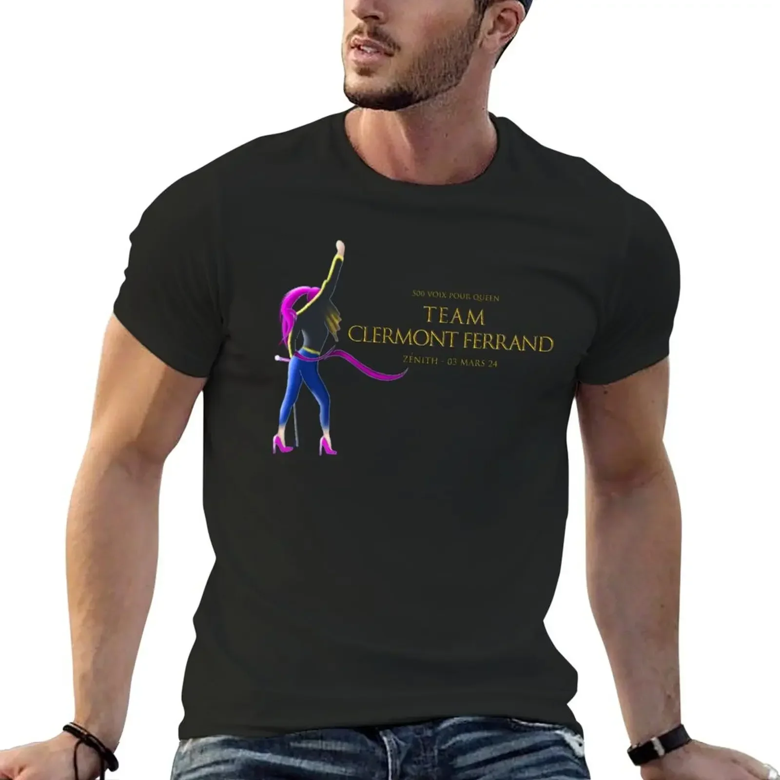 Queen team Clermont T-Shirt summer top quick drying men t shirts high quality