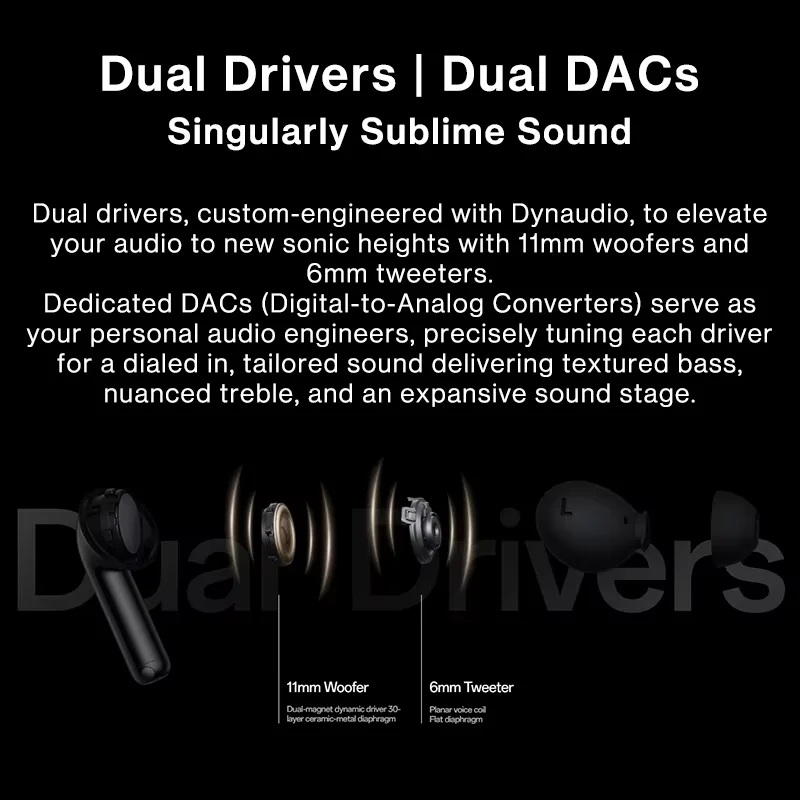 Auricular – OnePlus Buds Pro 3, Auricular de hasta 50 dB con cancelación de ruido Audio espacial con seguimiento de cabeza Audio de alta resolución 4