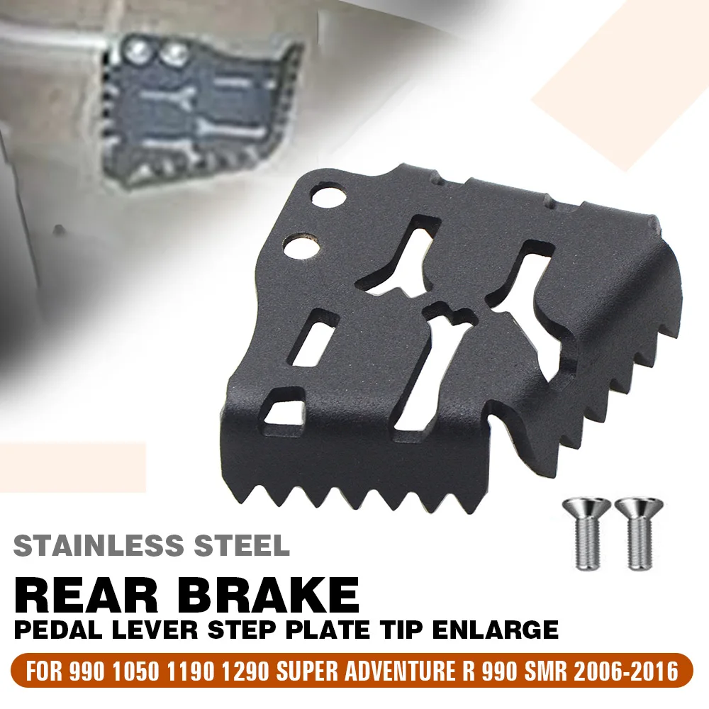 

FOR 990 1050 1190 1290 Super Adventure R 990 SMR 2006-2016 Motorcycle Rear Brake Pedal Lever Step Plate Tip Enlarge Accessories