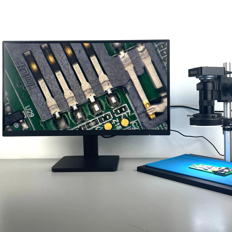 8X - 130X قابل للتعديل التكبير C جبل زجاج عدسة عدسة التكبير عدسة ل VGA HDMI USB CCD CMOS صناعة كاميرا فيديو المجهر