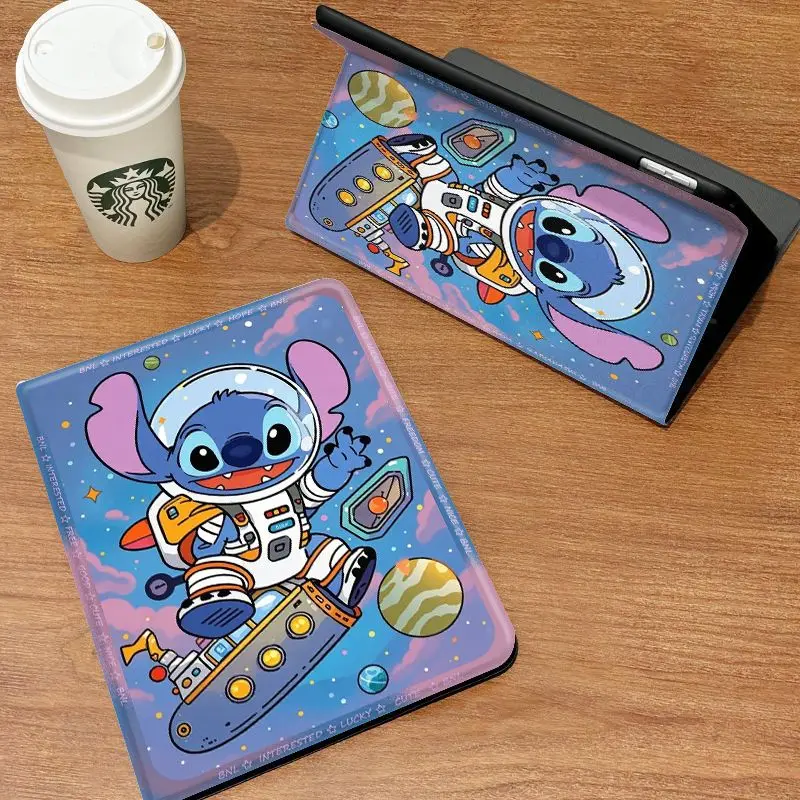 Cute Cartoon Stitch Tablet Case For Samsung Tab S8Plus S9 S9FE Plus S6 Lite 10.4 A7 Lite A8 S10 FE Shockproof Protective Cover