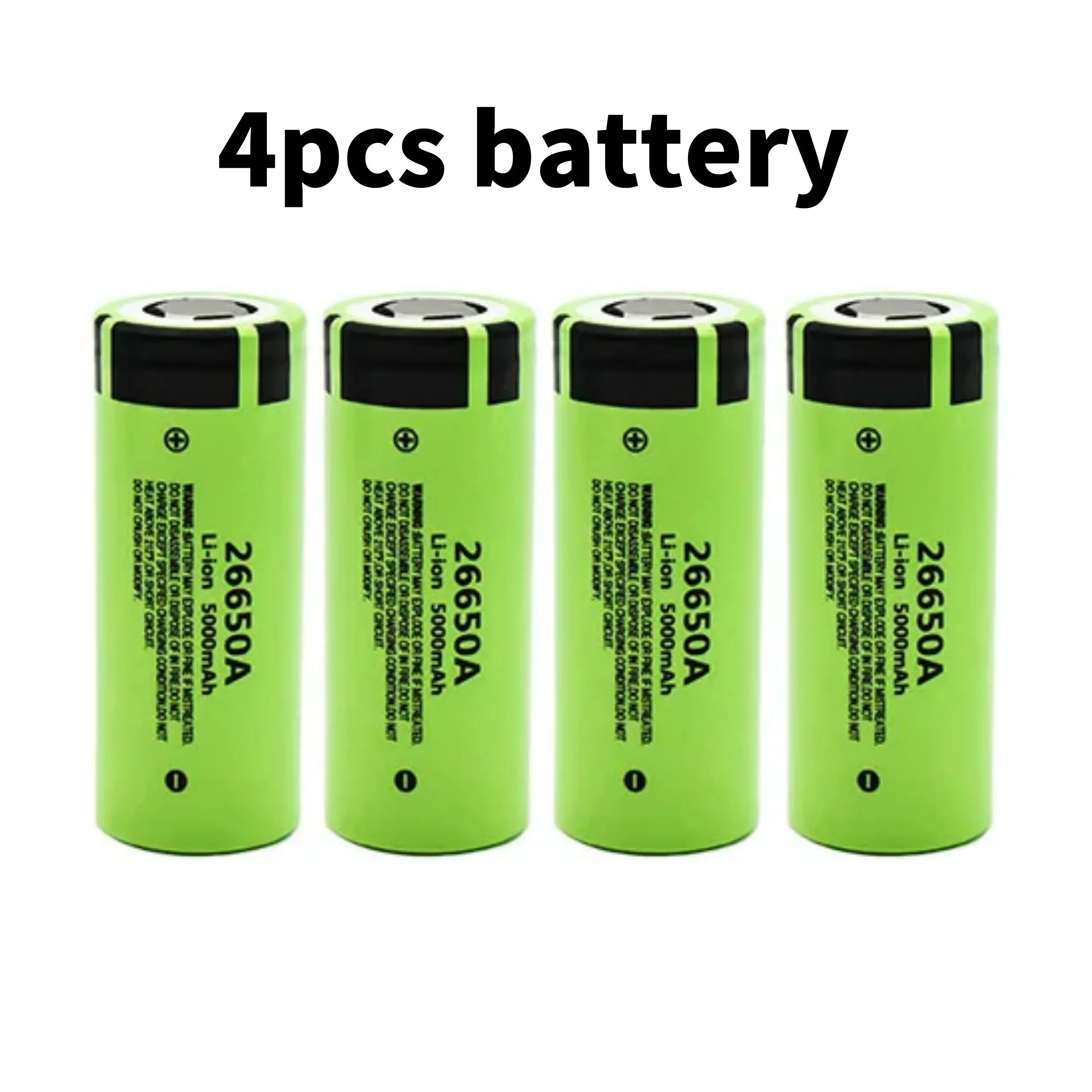 100% brand new original high-quality 26650 5000mAh 3.7V 50A lithium-ion rechargeable battery 26650A LED flashlight+charger