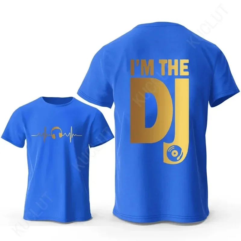2026 DJ Headphone Print T Shirts Turntablist Graphic Men Streetwear Short Sleeve Recorded Music Gifts Tee T-shirt Male Clothing