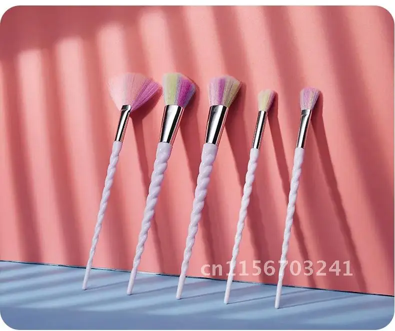 Unicorn Makeup Brushes Sets 10pcs Maquiagem Foundation Powder Cosmetic Blush Eyeshadow Women Beauty Glitter Make Up Brush Tools