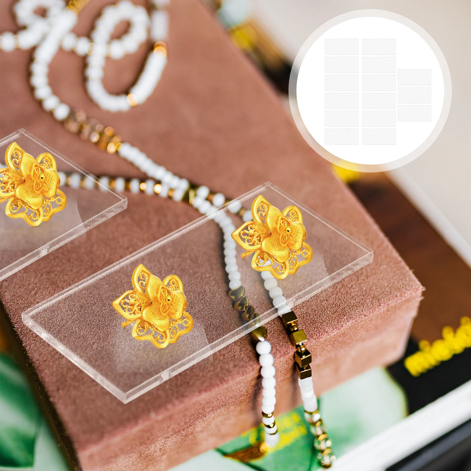 

15Pcs Earring Display Stands for Selling Chic Look Jewelry Organizer Retail Shop Trade Fair Earring Holder Jewelry Display