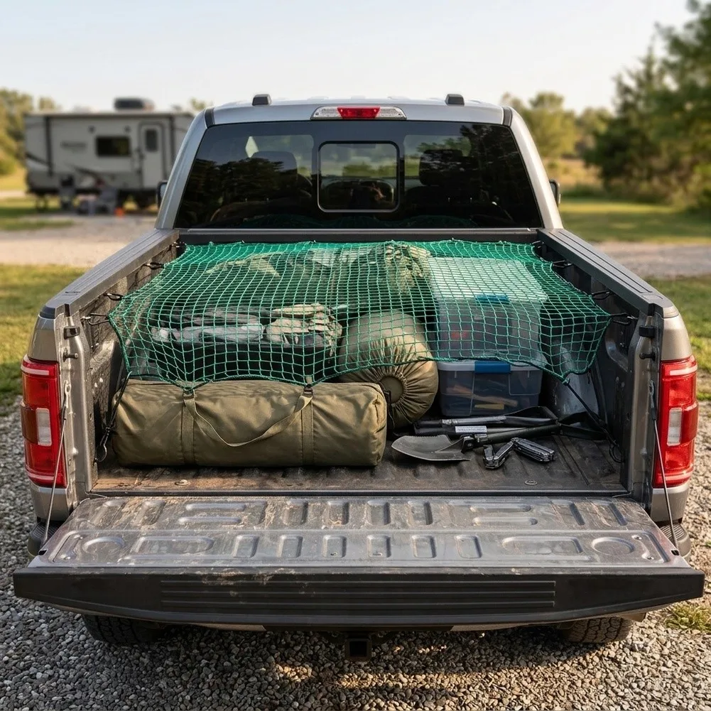 Easy Keep Truck Netting Mesh Strong Netting Large Coverage High-quality Engineering Nylon Sturdy Mounting Design