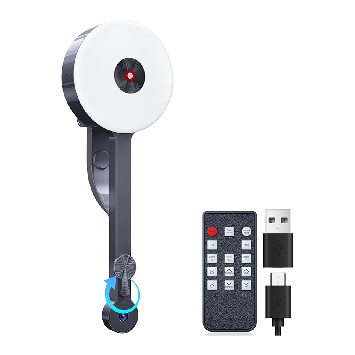 

Top Sale 4K Webcam with Fill Light,HD 4k/30FPS Webcam for PC Laptop, Eye Contact Web Camera for Zoom, Skype, & Streaming