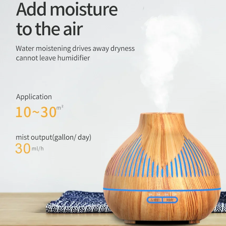 FirmHome Store400ML Essential Oil Diffuser Cool Mist Maker Air Humidifier For Home Bedroom Ultrasonic Aromatherapy Aroma Diffuse