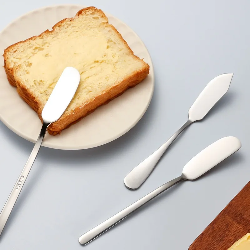 1PC Butter Knife Butter Cheese Dessert Spread Jam Stainless Steel Western Food Commercial