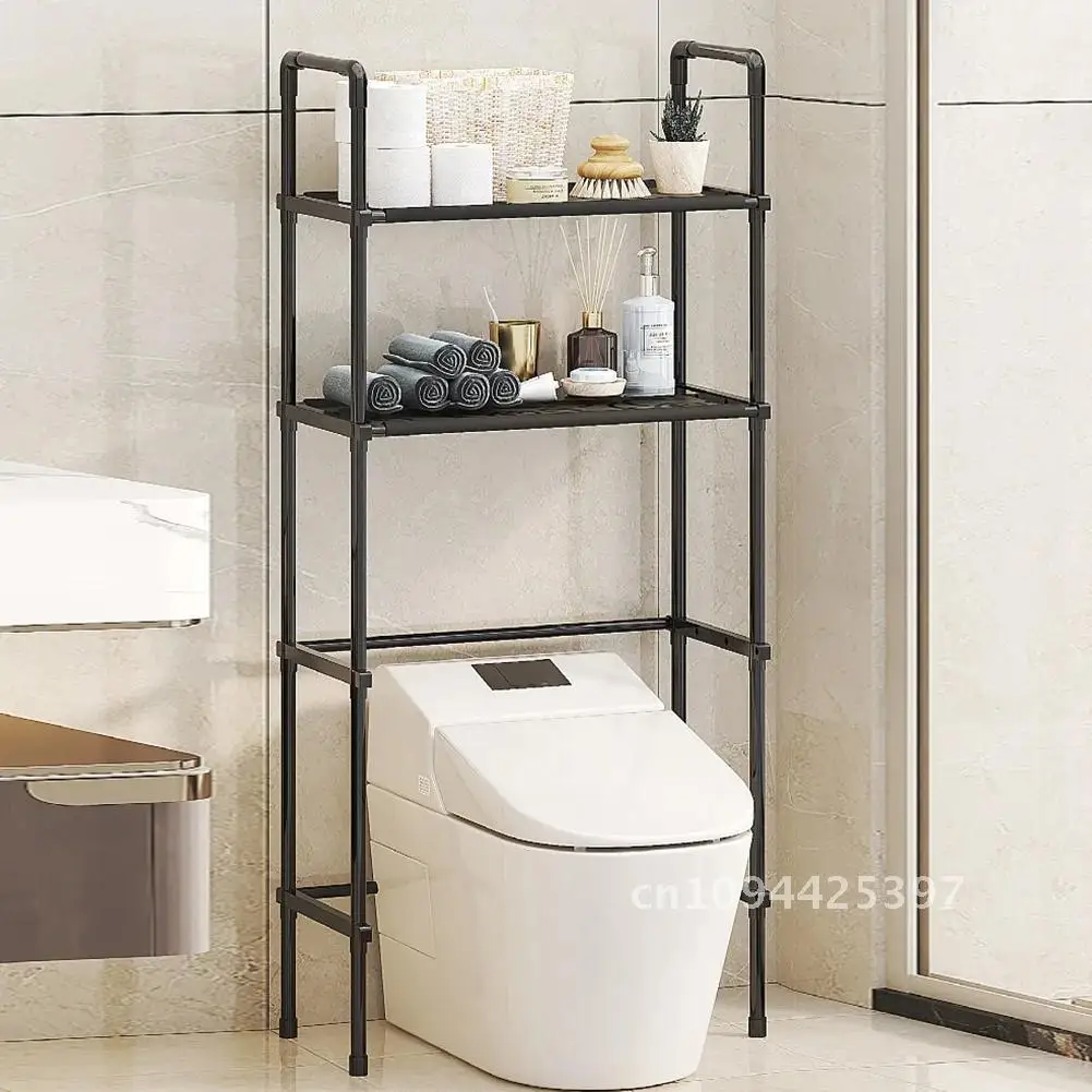 Over The Toilet Storage 3-Tier Over-The-Toilet Space Saver Organizer Rack Stable Freestanding Above Toilet Stand For Bathroom