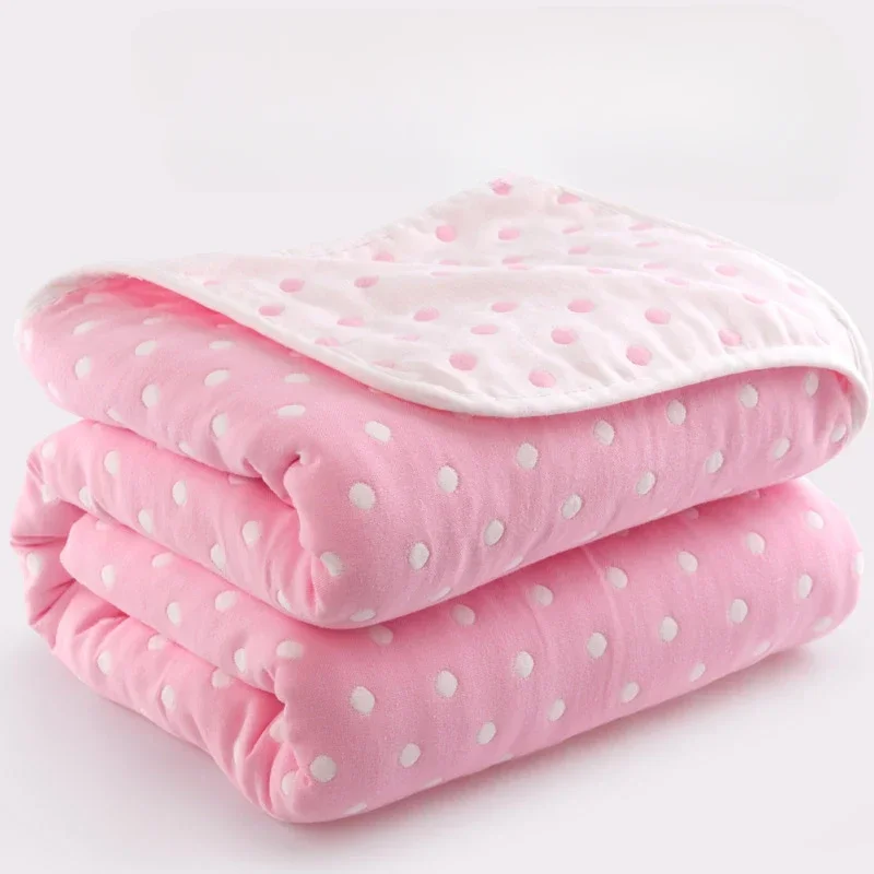 Summer Pure Cotton Six Layer Gauze Blanket Single/double Comfortable Soft Bedding Breathable Healthy Anti Static Cool Quilt