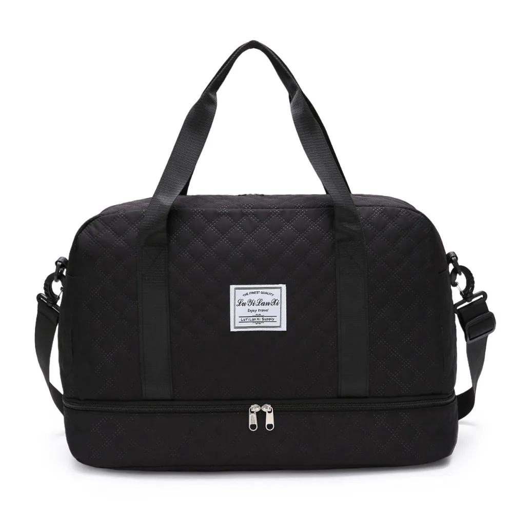 

Oxford Carry On Travel Bag Wet Dry Separation Foldable Storage Handbag Large Capacity Waterproof Sports Fitness Bags Outdoor