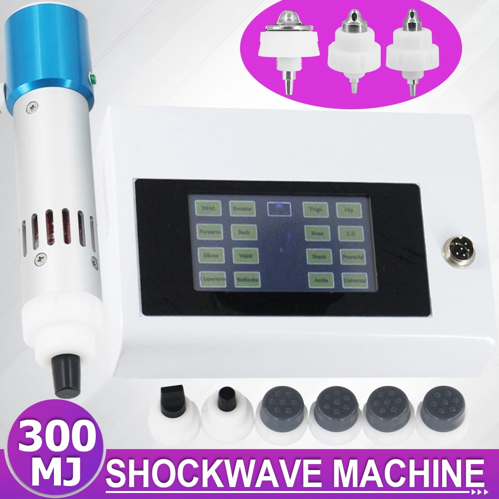 300MJ Shock Wave Therapy Machine Physiotherapy For ED Treatment Back Pain Relief Professional Shockwave High Energy Massager New