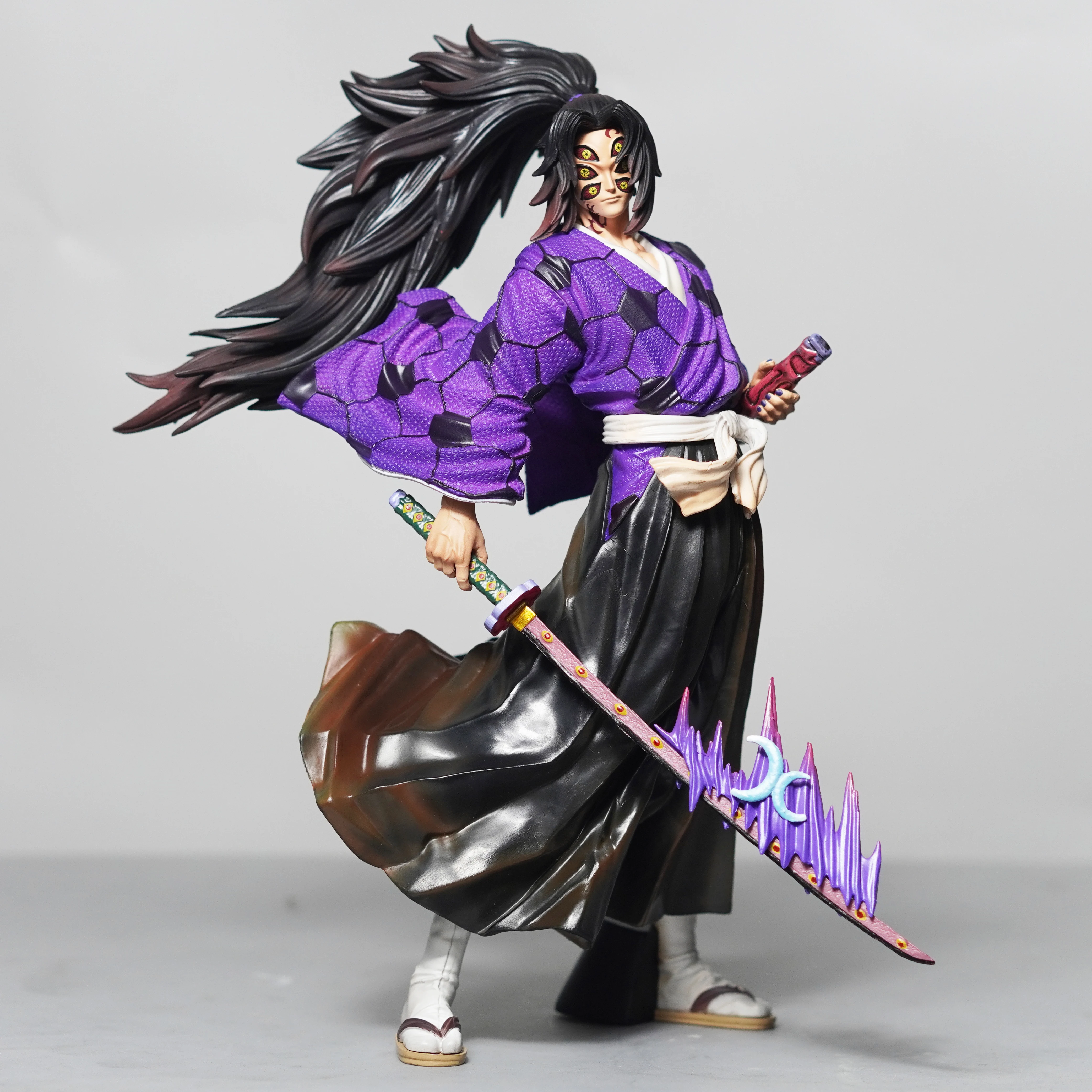 Anime Demon Slayer Figur Kokushibo Actionfigur PVC Sammlerstück Statue Schreibtischdekoration Modell Puppe Spielzeug Kindergeschenke