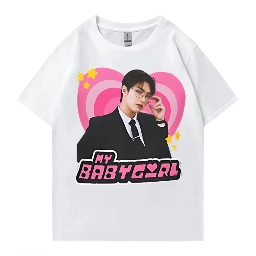 

2025 New Summer Ateez Mingi Glasses T-shirt MEN WOMEN Cotton Rapper Street Hip Hop Short Sleeve Summer Plus Size Tops Unisex