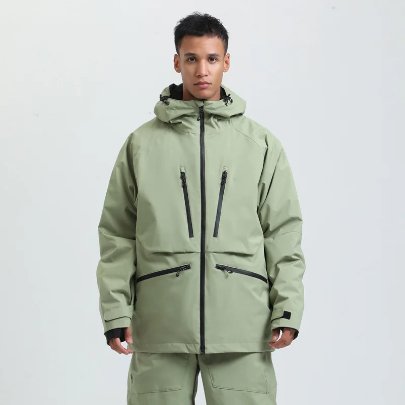 

2025 Windproof Baggy Ski Jacket Woman Warm Waterproof Winter Outdoor Single Double Board Sport Wear Resistant Snow Coat Ski Wear