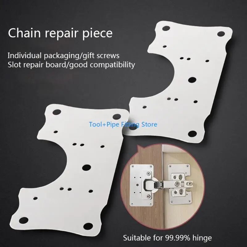 F92B Hinge Repair Plate Hinge Repair Bracket Cabinet Furniture Door Repair Hinge Tool